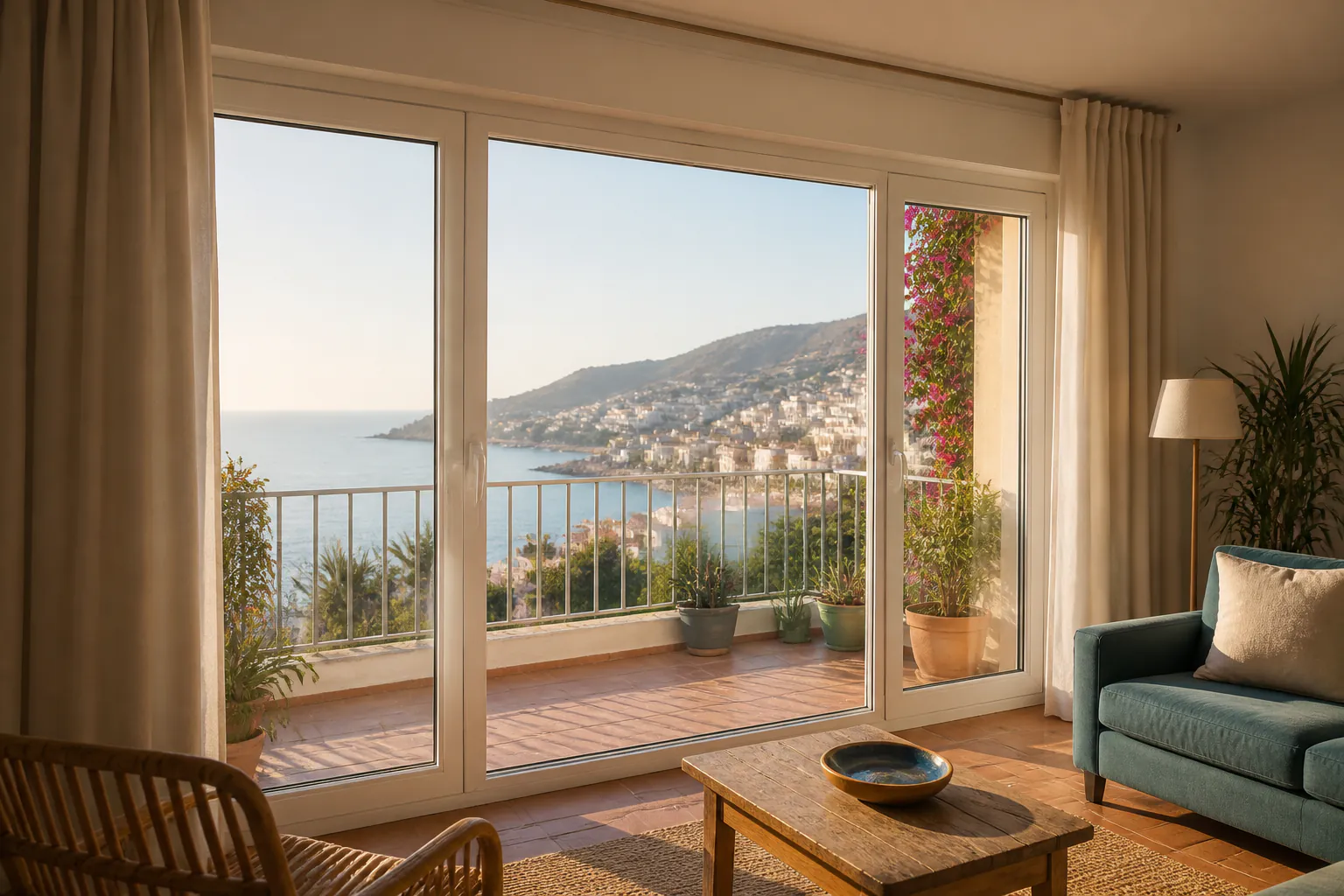 Doble acristalamiento con control solar para una vivienda de Málaga